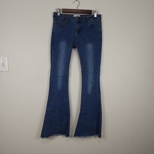 AC For AG Low Rise Skinny Raw Hem Flare Size 30